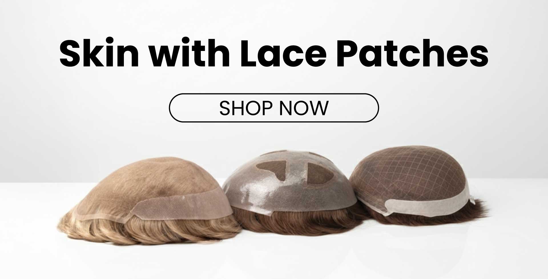 Skin with Lace Patches toupee for men